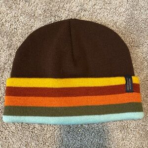 Pendelton National Park Striped Beanie - Brown